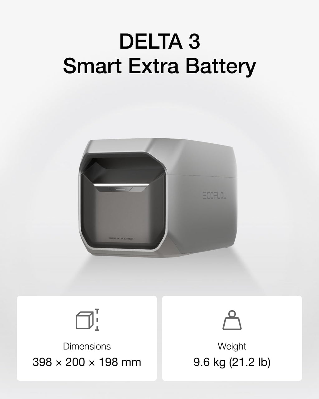 EF ECOFLOW Portable Power Station DELTA 3 Plus, 1024Wh LiFePO4 Battery