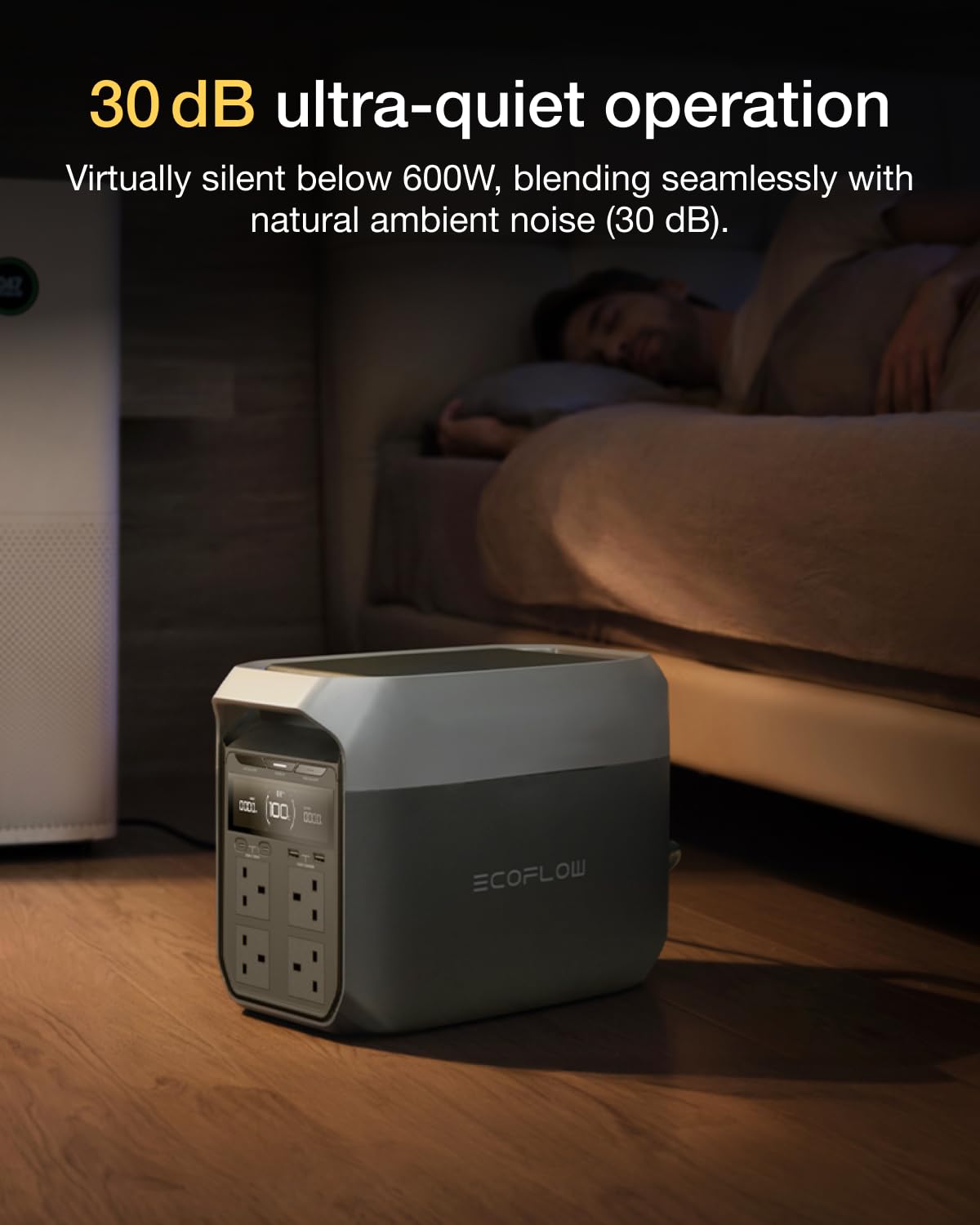 EF ECOFLOW Portable Power Station DELTA 3 Plus, 1024Wh LiFePO4 Battery