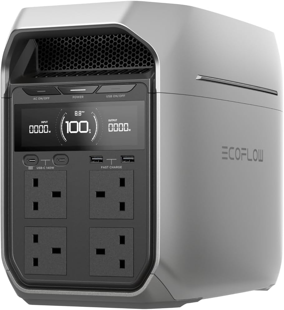EF ECOFLOW Portable Power Station DELTA 3 Plus, 1024Wh LiFePO4 Battery