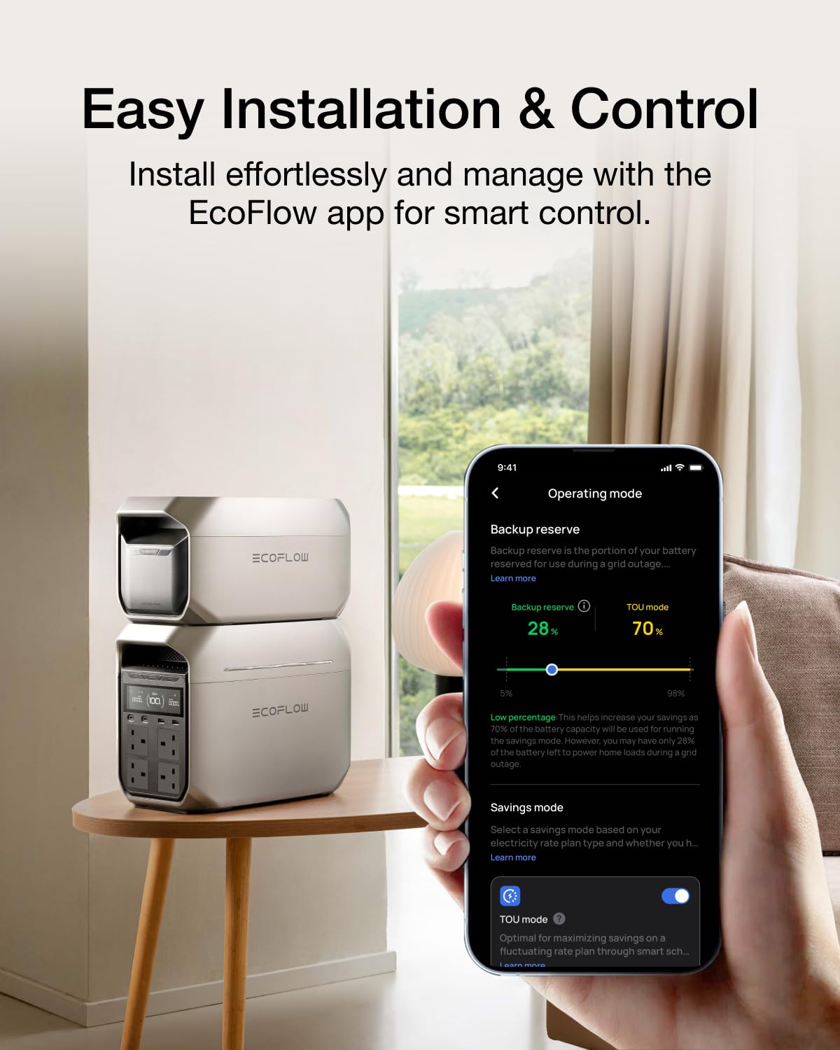 EF ECOFLOW Portable Power Station DELTA 3 Plus, 1024Wh LiFePO4 Battery