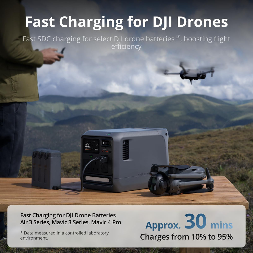DJI Power 1000 Portable Power Station, 1024Wh LFP (LiFePO4) Battery